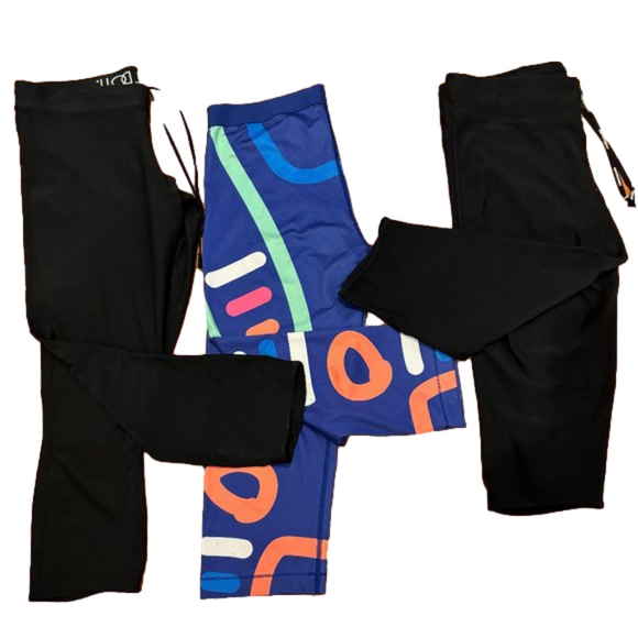 Nike Pants - 3 PIECES 90s NIKE DRI-FIT CROPPED LEGGINGS PILATES, YOGO & BARRE CAPRI PANT L